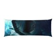 thumbnail image 2 of Lsque Undersea Shark Body Pillow Case Cover,Ultra-Soft Microfiber Bed Pillow Cases 20x54 inches,Elegant Bedding,Breathable Durable Pillow Cover with Envelope Closure, 2 of 8
