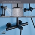 thumbnail image 2 of Boyel Living 3-Way Thermostatic Rain Shower Faucet with Handheld Shower Wall Exposed Install,Matte Black, 2 of 8