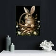 thumbnail image 5 of Awypu  Bunny Basket Easter Eggs And Flower Canvas Wall Decor, Animal Poster Wall Decor, Easter Print Picture for Living Room Bedroom Home Farmhouse Wall Decorations, 5 of 5