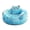 Blue 50cm, variant on mdesiwst Plush Cat Calming Bed Cute Shape Dog Donut Bed with Raised Head And Neck Support Pads Cozy Pet Round Cuddler Bed for Cats Puppies