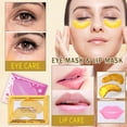 thumbnail image 2 of Máscaras para ojos y labios en oro de 24 quilates, 30 pares, gel de colágeno cristalino, 2 of 8