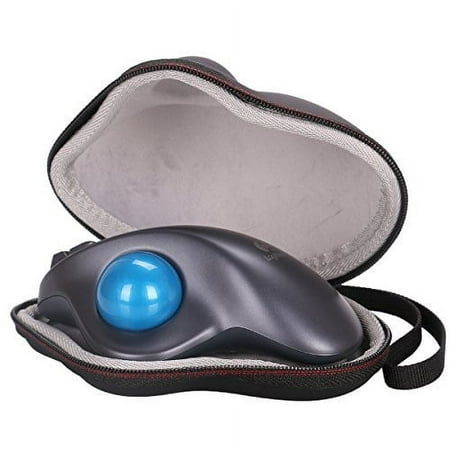 ltgem case compatible for logitech m570 wireless trackball computer wireless mouse - eva hard protective case travel carrying storage bag