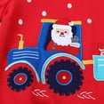 thumbnail image 5 of Adeawade Tops For Boys 12-24 Months Round Neck T Shirt Christmas Sweatshirts Long Sleeve Pullover Shirts Fashion Boy Clother Red, 5 of 8