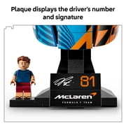 LEGO Editions McLaren Mastercard F1 Team Oscar Piastri Helmet - Building Set for Teens, Ages 14+ F1 Bedroom, Office or Shelf Decor for Fans - Gift for Teenage Boys & Girls - 43017