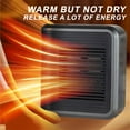 thumbnail image 6 of Mini Heater Wall Mounted Indoor Heating Efficient Space-saving Smart Control for Families with Children and Pets 800W 8-hour Timer Overheating Protection, 6 of 8