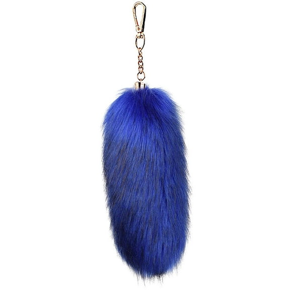 Therian Tail Keychain Fox Tail Keyring Soft Fluffy Bag Hanging Charm Pendant Key Handbag Pendant Accessories Gift for Women