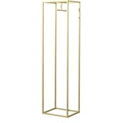 OUWI Creative Simple Clothes Retail Heavy Duty Metal Garment Racks,Clothing Store Hanger Storage Shelves,Commercial Wedding Dress Floor-Standing Display Rack (Gold, 71" H)