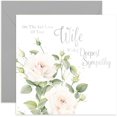 thumbnail image 1 of Tarjeta de condolencias de Old English Company White Roses Condolences, 1 of 7