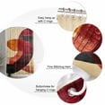thumbnail image 5 of Small Stall Shower Curtain 36x78 Inch Narrow Half Size Red Boho Geometric Bath Curtains Bathroom Decor Abstract Minimalist Art Waterproof Fabric Shower Curtain Set with Hooks 36 Inch, 5 of 6
