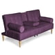 thumbnail image 4 of Sofá Cama Con Portavasos De Velvet Morado Makora Modelo Zambroni, 4 of 10