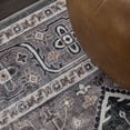 thumbnail image 6 of JONATHAN Y WASHABLE 2 x 8 Runner Rug, Alacati Ogee Medallion - Dark Green/Dark Beige, WSH103B-28, 6 of 9