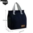 thumbnail image 4 of Mziart 2 Pack Lunch Bag, Insulated Lunch Box for Women Men Work Office Picnic, Reusable Small Lunch Tote Bento Cooler Bag Lunchbox Containers, Black, 4 of 7