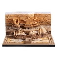 thumbnail image 1 of Modelo de tallado de papel tridimensional 3D Lámpara LED con gradiente de templo Notas Regalos de empresa, 1 of 5