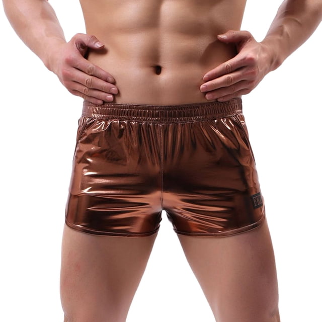 B91xZ Boxers pour Hommes en Coton, Café S