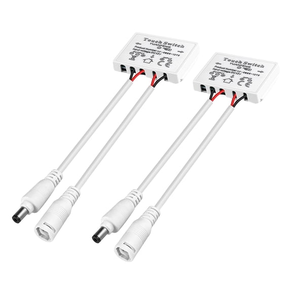 2 Pcs Touch sensor switch 12V 5A 60W LED smart -button mirror light switch