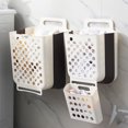 thumbnail image 3 of Cesta de ropa sucia plegable para el hogar, cesta de almacenamiento de artículos diversos para el baño sin perforaciones, cesta de ropa sucia, ropa de baño, 3 of 6