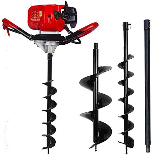 Only 6+10 Auger Bits Auger Bits with Gas Powered for Garden Earth ECO-WORTHY 2.5HP Earth Auger Post Hole Digger 