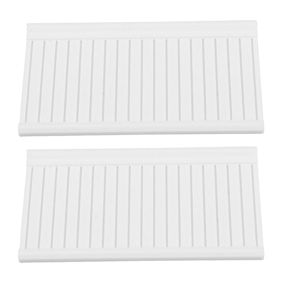 LOLIPPYY 2Pcs Wainscoting Model for Mini House Furniture in White - Indoor Decor