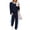 Navy Blue, variant on Shine Up Women 2 Piece Lounge Sets Striped Jogger Sets Fall Outfits Loose Sweatsuits with Pockets