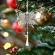 thumbnail image 5 of Adornos para Árbol de Navidad con Purpurina, Encaje, Copos de Nieve, Corazones, Mariposas, Colgantes, Adornos Navideños., 5 of 6