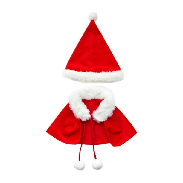 2 Piezas de Muñecas de Moda Perfecl Sombrero de Navidad Trajes Ropa en Miniatura para Muñecas de 20 cm