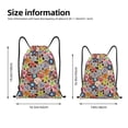 thumbnail image 2 of Daiia Beach Life Pattern Drawstring Backpack, Gym Bag, Lightweight Backpack, Water-Resistant Bag Travel Sports Backpack, Fitness Bag, Yoga Bag-Medium, 2 of 6