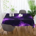 thumbnail image 6 of 60x120 Inch Tablecloth Polyester Square Tablecloth for Home Kitchen Dinner Decor Glowing Butterflies Pattern, 6 of 9