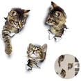 thumbnail image 2 of Autocollant Mural 3D Cat Autocollant de Toilette Combinaison Autocollant Imperméable Réfrigérateur Autocollant de Porte, 2 of 4