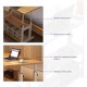 thumbnail image 4 of Escritorio 3 Niveles Bluelander, Altura Ajustable, Minimalista, Ruedas con Bloqueo, Café, 4 of 5