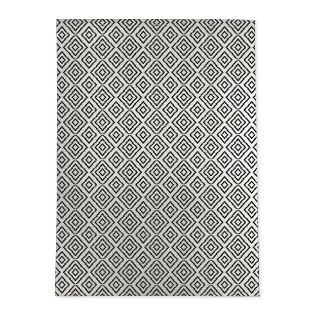 Sumatra Black and White Area Rug by Kavka Designs