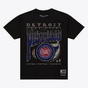 Men's Mitchell & Ness Black Detroit Pistons Ball Out T-Shirt