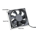 thumbnail image 3 of 8CM USB Powered Double Cooling Fan 5V for Electronics and Pet Houses with Oil Bearing 2300RPM, 3 of 8