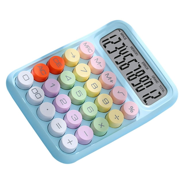 Colorful Mechanical Keyboard Calculator, Stable Typing Keypad with Scientific Functions for Office, ABS Material