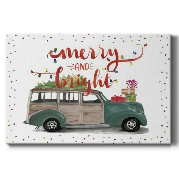 Christmas Cars Collection A- Gallery Wrapped Canvas