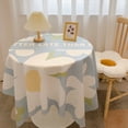 thumbnail image 3 of Flannel Tablecloth  Style Finnish Flower High-end Sense Internet Celebrity Photo Decorative Cloth Student Desk Coffee Table Mat Tablecloth, 3 of 7
