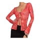 thumbnail image 2 of Sunloudy, blusas de manga larga para mujer, color sólido/bordado de flores/estampado de patrón, blusa estilo cárdigan con lazo frontal, blusas informales Sunloudy moda, 2 of 8