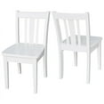 thumbnail image 2 of International Concepts Indoor Wood Kids San Remo Juvenile Chairs in White - Set of 2, 2 of 9