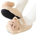 thumbnail image 5 of Nygoyerh Infant Winter Baby Boys Girls Fuzzy Slippers Soft Bear Crib Shoes with Anti-Skid Sole, 5 of 5