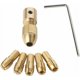 thumbnail image 1 of Paquete de 7 pinzas para taladro eléctrico pequeño de 0,5-3 mm, juego de portabrocas para taladro eléctrico pequeño con llave Allen de 3,17 mm, que incluye 0,5 mm/1 mm/1,5 mm/2., 1 of 5
