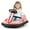Pink, variant on Costway 6V Electric Kids Ride-on Bumper Car with 360° Spinning Dual Motors 2 Speeds Pink