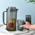 thumbnail image 1 of Jarra de agua para nevera de 2 cuartos con 2 taza jarra de plástico con tapa, jarra de leche, jarra de para beber café, , , Macarena jarra de jugo, 1 of 7