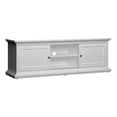 thumbnail image 2 of Home Square 2-Piece Set with TV Stand and 5 Shelf Bookcase in White, 2 of 20