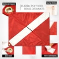 (2 pack) Anley 20x24 Inch Diver Down Warning Flag with Removable ...
