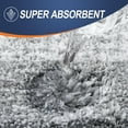 thumbnail image 4 of Buganda Bathroom Rugs Sets 2 Pieces, Soft Absorbent Microfiber Bath Mat And U-Shaped Contour Toilet Rug, Non-Slip Washable Bath Rugs (24"x16"+24"x20", Grey), 4 of 9