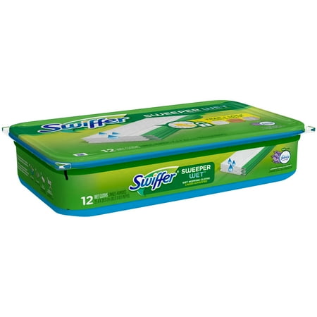Swiffer with Febreze Lavender Vanilla & Comfort Sweeper Wet Mopping Cloths 12 ct Plastic Tub