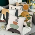thumbnail image 2 of CNKOO Cushion Case Wrinkle Resistant Wide Application Polyester Decorative Leaves Printed Pillow Cover Home Supplies, 2 of 12