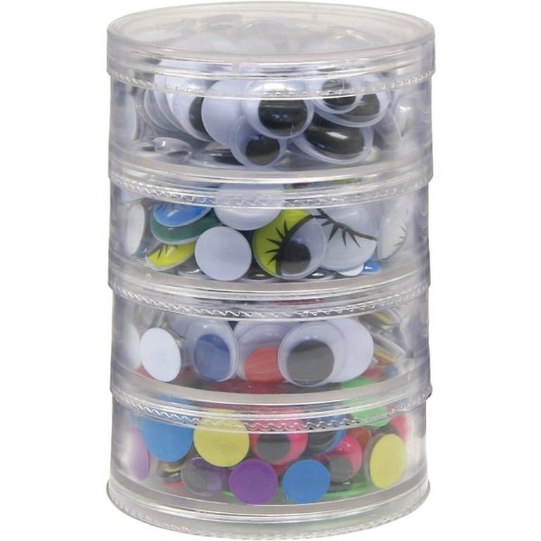 Creativity Street Wiggle Eyes Stackable Storage Jar - Craft Project, Decoration - 400 Piece(s) x 0.28 Creativity Street Wiggle Eyes Stackable Storage Jar - Craft Project, Decoration - 400 Piece(s) x 0.28