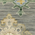 thumbnail image 2 of HomeRoots Grey Ivory Gold Salmon And Green Oriental Power Loom Stain Resistant Area Rug, 2 of 9