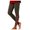 Brown, variant on Women's Red Glass Print Leggings Yoga Pants for Fitness and Sports Abs Pants M