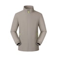 thumbnail image 5 of YODETEY Men’s Stand Collar Lightweight Zip Jacket, Long Sleeve Windproof Softshell Jacket , Size XXS-XL, 5 of 10